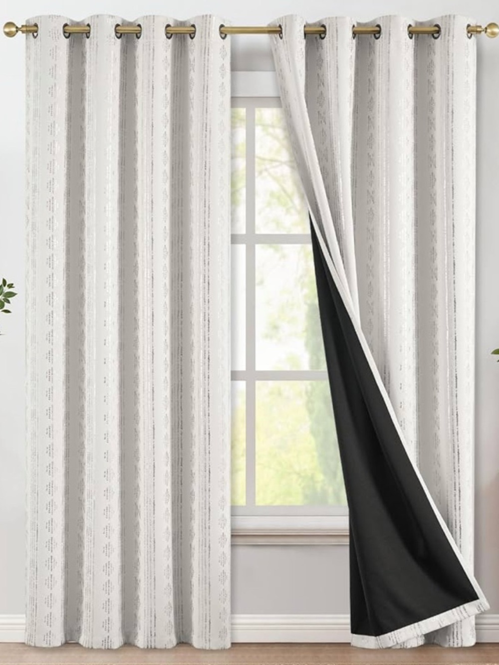 Blackout Boho Curtains 84 Inches Long 2 Panels